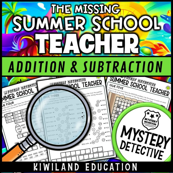 End of year summer review detective worksheets suspect elimination