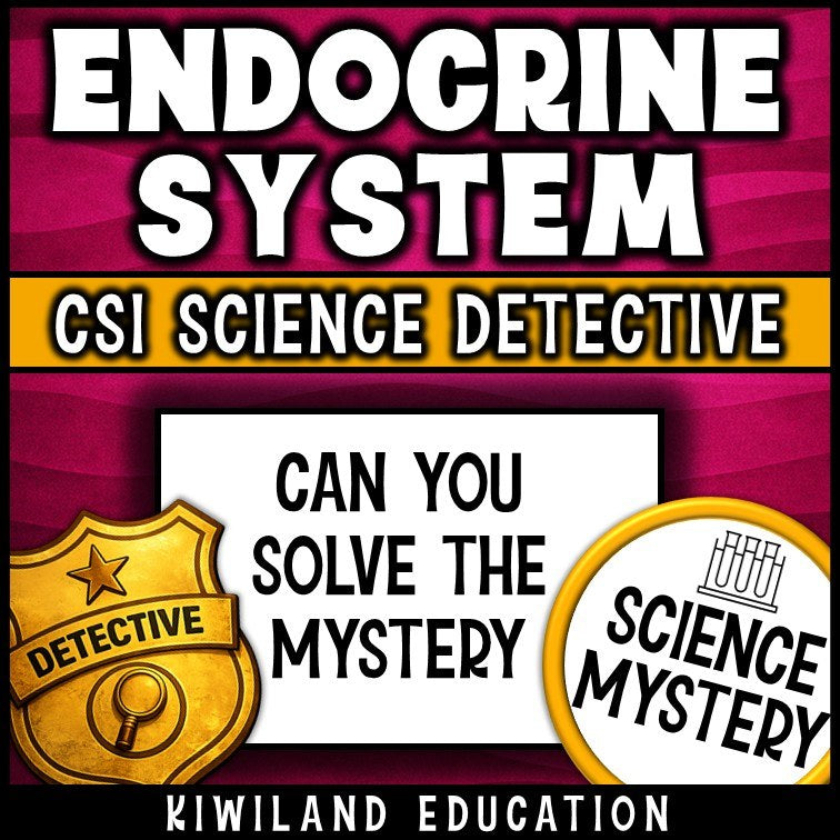 No-prep endocrine system reading comprehension worksheet with answer key