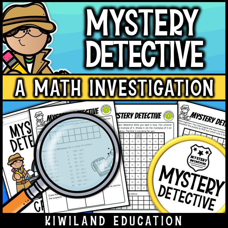 Even and odd numbers to 100 clue pages CSI mystery printable