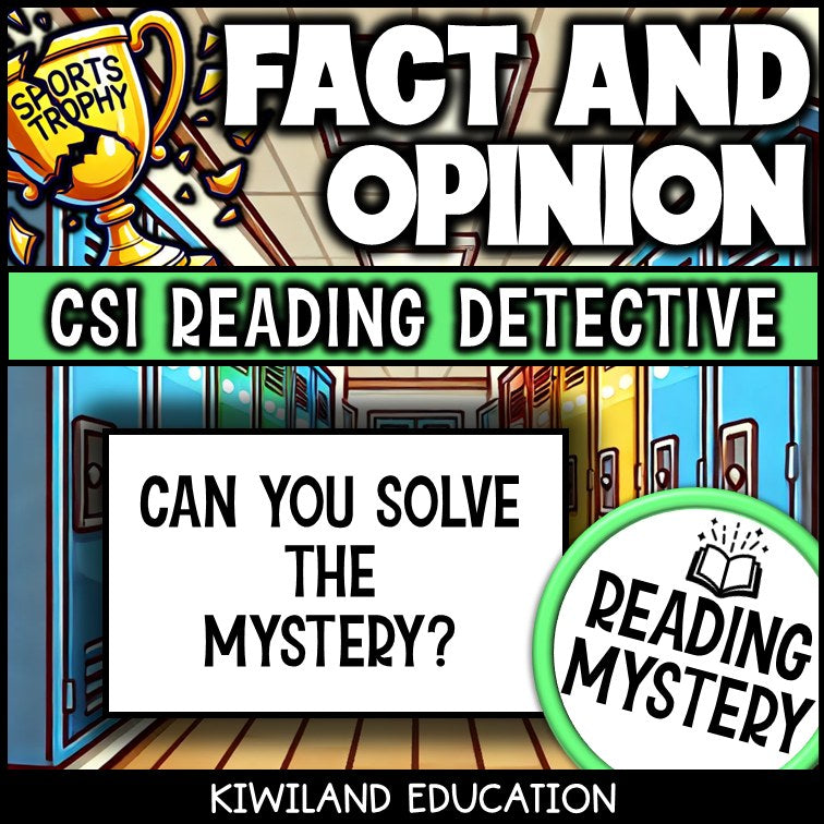Fact and Opinion printable ELA Mystery Can You Solve the Mystery for Grades 3–6
