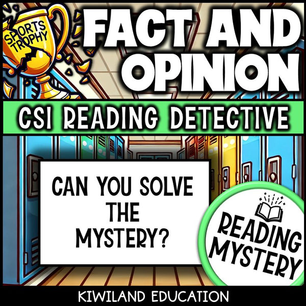 Fact and Opinion printable ELA Mystery Can You Solve the Mystery for Grades 3–6