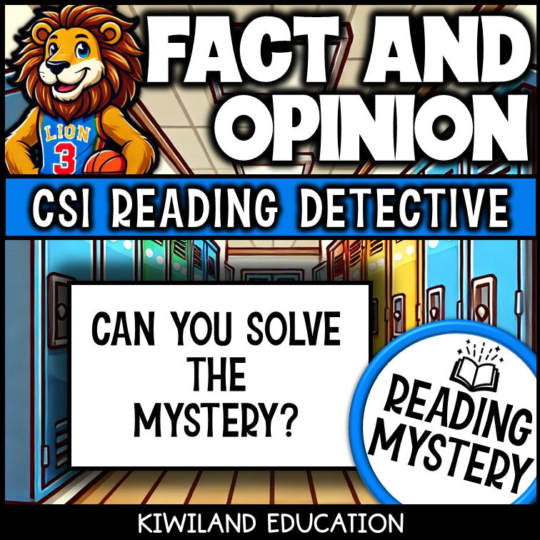 Fact and Opinion printable ELA Mystery Can You Solve the Mystery for Grades 3–6