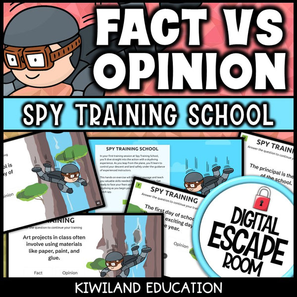 Fact & Opinion Digital Escape Room | ELA Activity | Grades 3–5