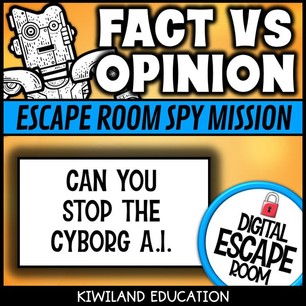 Fact vs Opinion Digital Escape Room | ELA Activity | Grades 3–5