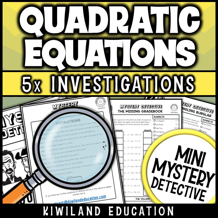Factoring trinomials quadratic equations printable practice no-prep worksheets