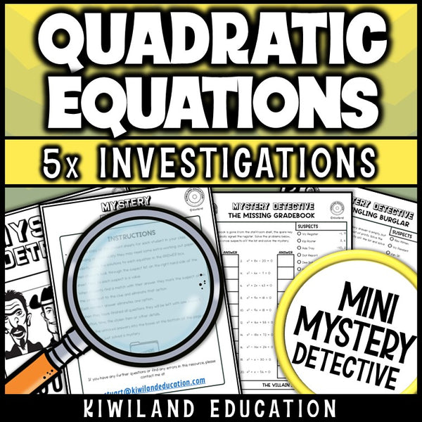 Factoring trinomials quadratic equations printable practice no-prep worksheets