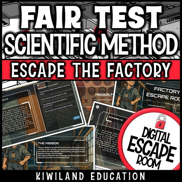 Interactive science activity with animated experimental design and variables challenges