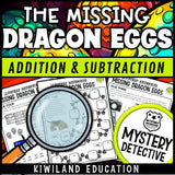 Fantasy dragon detective worksheets suspect elimination grade 3-4