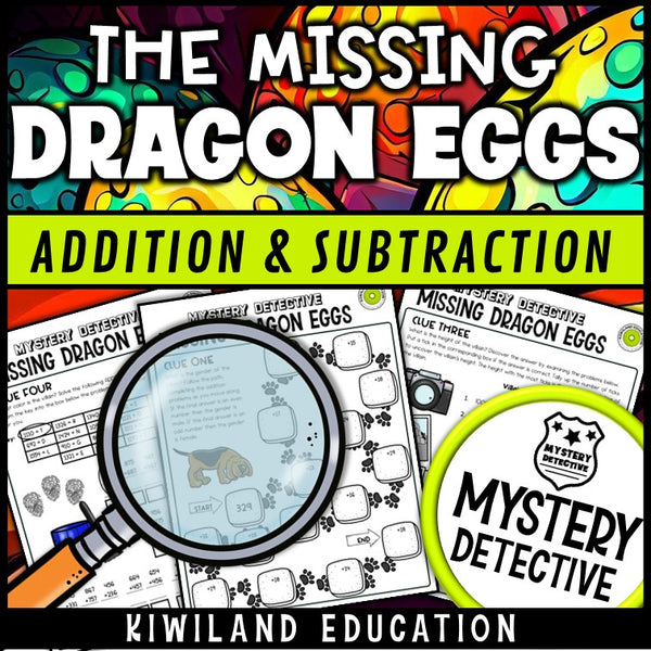 Fantasy dragon detective worksheets suspect elimination grade 3-4