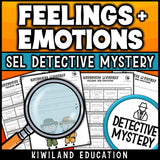Feelings and Emotions SEL Mystery emotion discussion and reflection pages