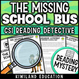 Fiction close reading passage detective mystery worksheets grades 3-5 for morning work