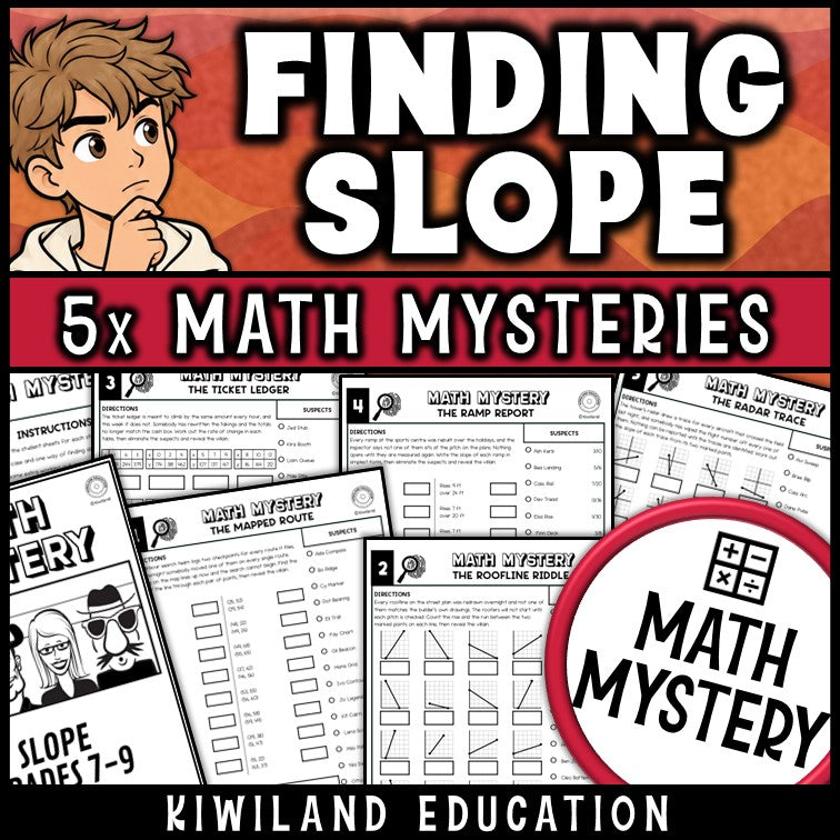 Finding slope worksheets for 8th grade from graphs, tables and points, printable math mystery