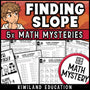 Finding slope worksheets for 8th grade from graphs, tables and points, printable math mystery