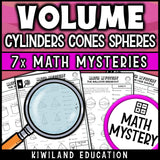 Finding the volume of cones and spheres, geometry review worksheets with answer keys