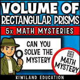 Can you solve the mysteries - volume of rectangular prisms worksheets