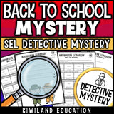 First Week of School get-to-know-you clue pages and all about me activity