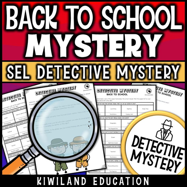 First Week of School get-to-know-you clue pages and all about me activity