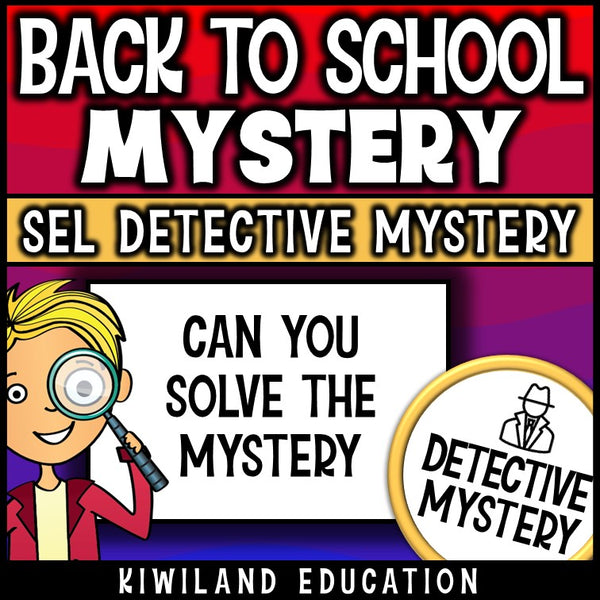 First Week of School community-building detective activity printable for Grades 2–4