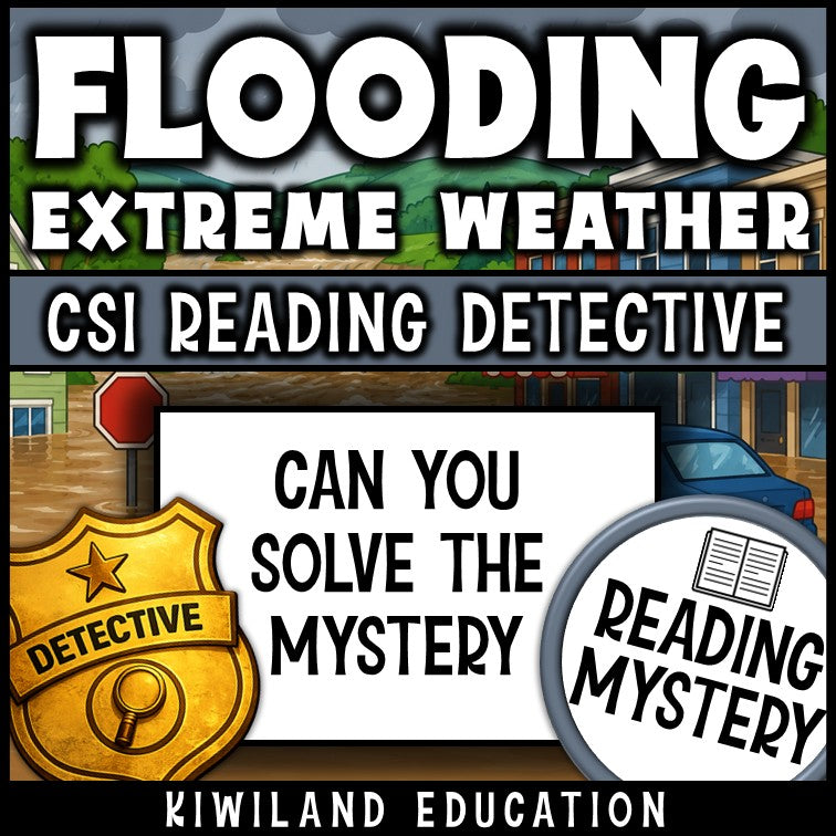 Floods extreme weather reading mystery can you solve the mystery detective activity