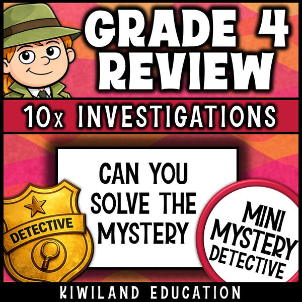 Fourth grade mystery detective activity early finishers test prep