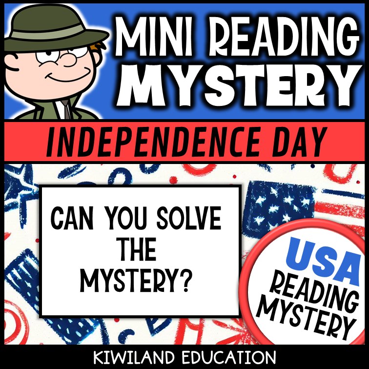 No-prep Fourth of July reading comprehension worksheet with answer key