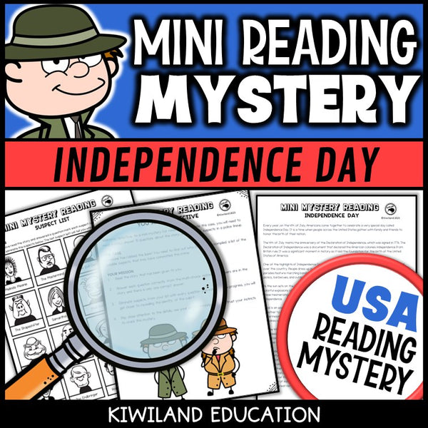 Printable nonfiction Fourth of July Independence Day reading comprehension passage for grades 3-6