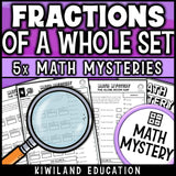 Fraction of a group bar model practice, self checking 3rd grade math center worksheets