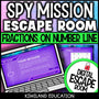 Fractions on a Number Line Digital Escape Room cover – Kiwiland Education