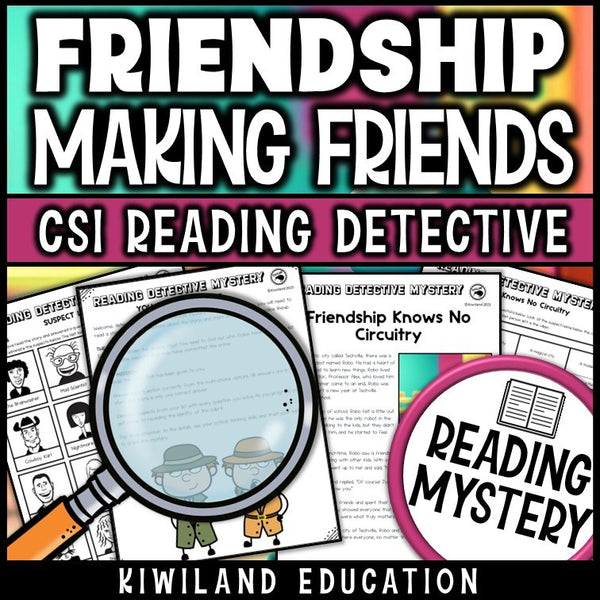 Printable friendship and making friends reading comprehension story passage for grades 3-6