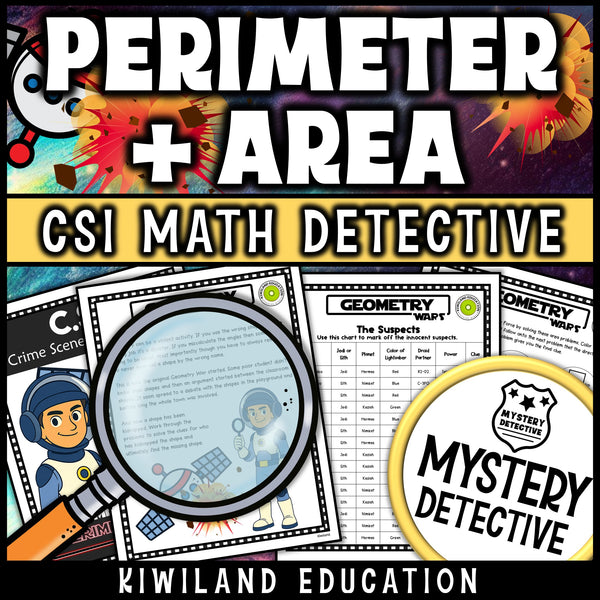 Geometry wars story page perimeter area detective case