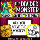 Grade 4-5 division math worksheets early finishers mystery detective