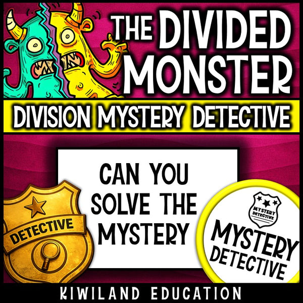 Grade 4-5 division math worksheets early finishers mystery detective