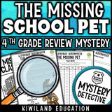 Grade 4 math review detective worksheets no-prep printable print and go activity