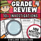 Grade 4 math review packet morning work sub plans math centers