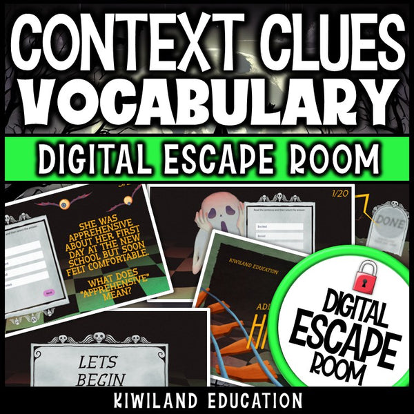 Context Clues Digital Escape Room Halloween preview 2