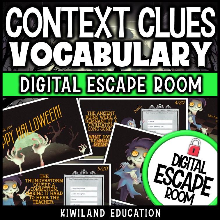 Context Clues Digital Escape Room Halloween preview 3