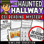 Halloween reading mystery The Haunted Hallway cover for grades 3-6