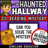 No-prep Halloween reading comprehension worksheet with answer key