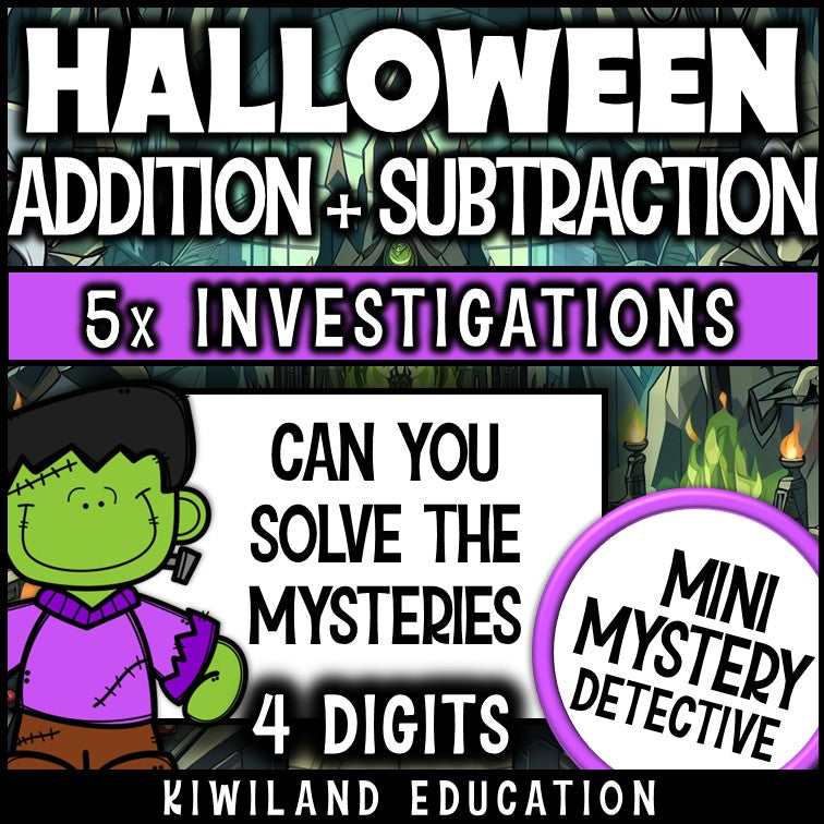 Halloween math centers sub plans early finishers grades 2-4