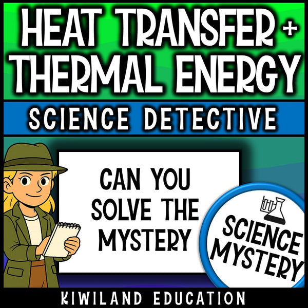 Heat Transfer no-prep science reading mystery for Grades 4–5