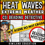 Heat Waves reading comprehension CSI mystery cover for grades 3-6