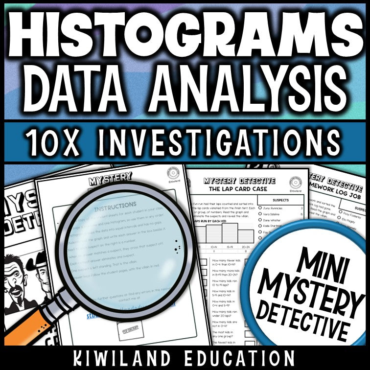 Histogram worksheets no-prep printable math centers early finishers