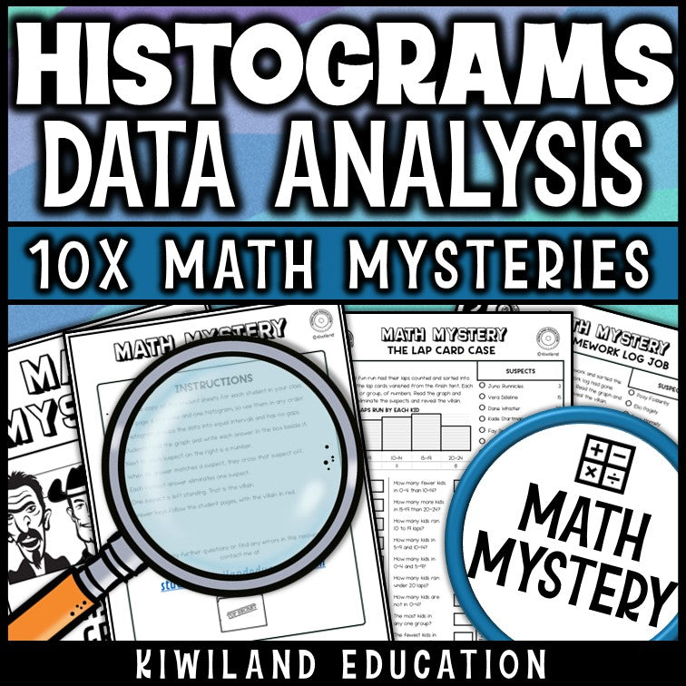 No prep printable histogram worksheets for math centers, early finishers and independent practice