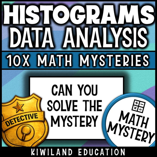 Histogram detective activity with full answer keys for substitute plans, homework and spiral review