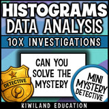Histograms detective mystery detective activity sub plans homework review