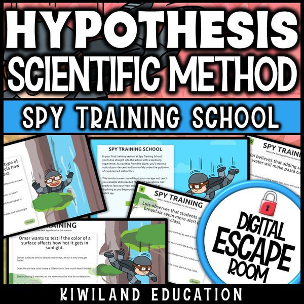 Writing a hypothesis and identifying variables escape room challenge