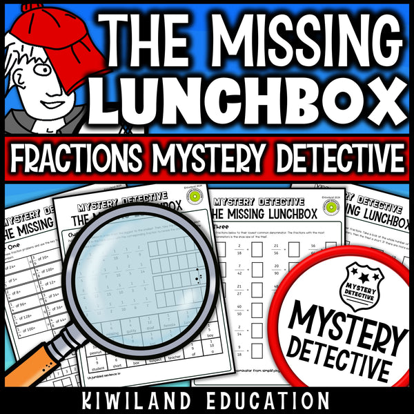 Improper fractions to proper fractions detective activity 4th 5th 6th