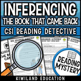 Inference worksheets with text evidence practice reading detective activity for literacy centers