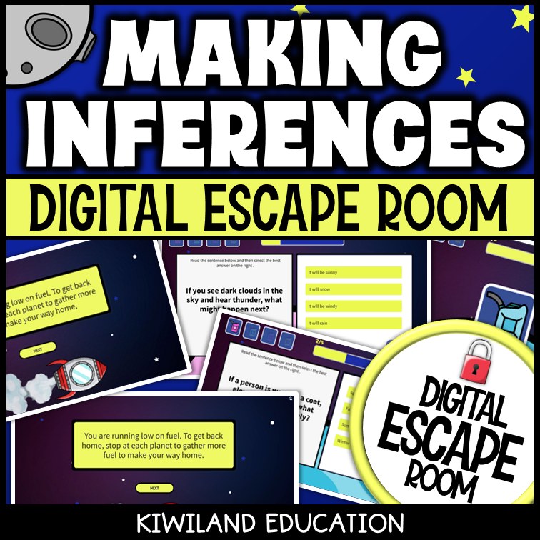 Inferencing Digital Escape Room | Reading Activity | Grades 2–4