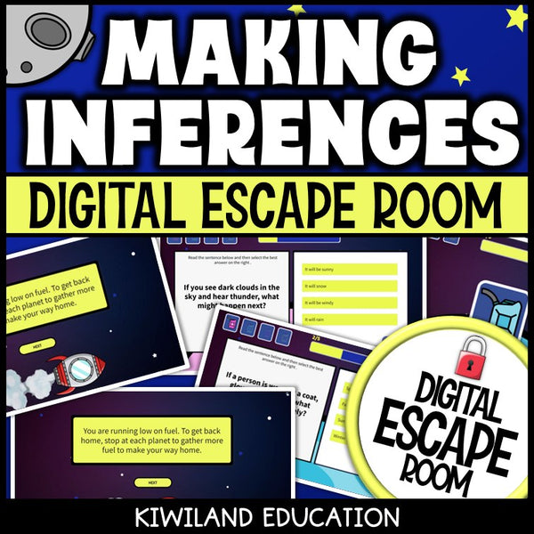 Inferencing Digital Escape Room | Reading Activity | Grades 2–4
